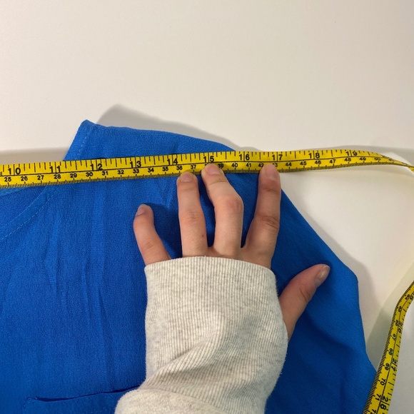 Bright Blue Button-Down Top | Dixie - Picture 5 of 5